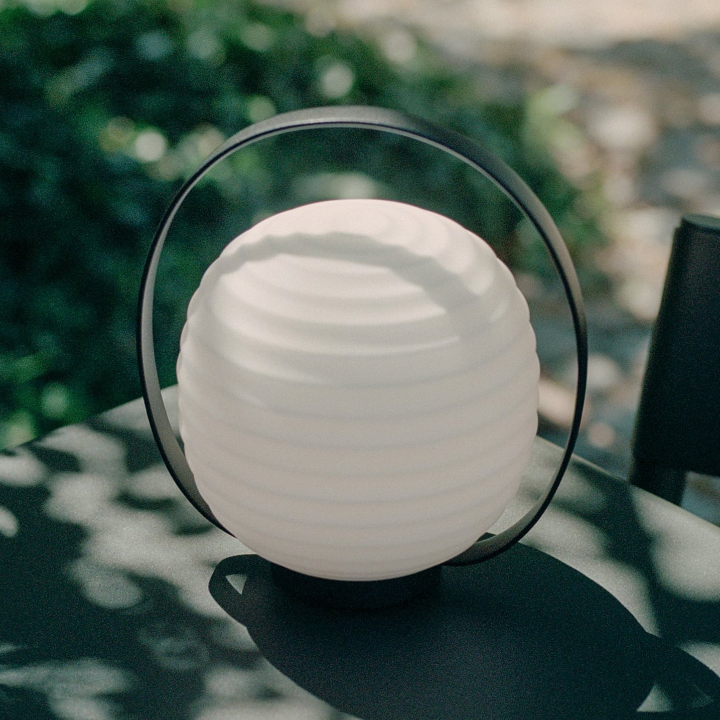 NEW WORKS | Lantern Portable Table Lamp - Frosted White Opal Glass