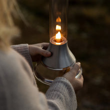Load image into Gallery viewer, Design House Stockholm | Fyr Outdoor Oil Lamp - Matt Silver