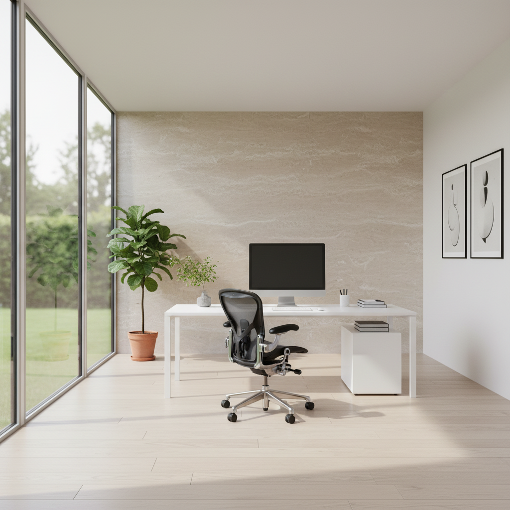 Herman Miller | Aeron Chair - Graphite Frame with Polished Aluminum Base