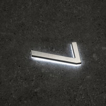 Ladda upp bild till gallerivisning, LUMO Lighting Technology | Illuminated LED Address Number 5" (Outdoor) - Silver/Brushed Aluminum