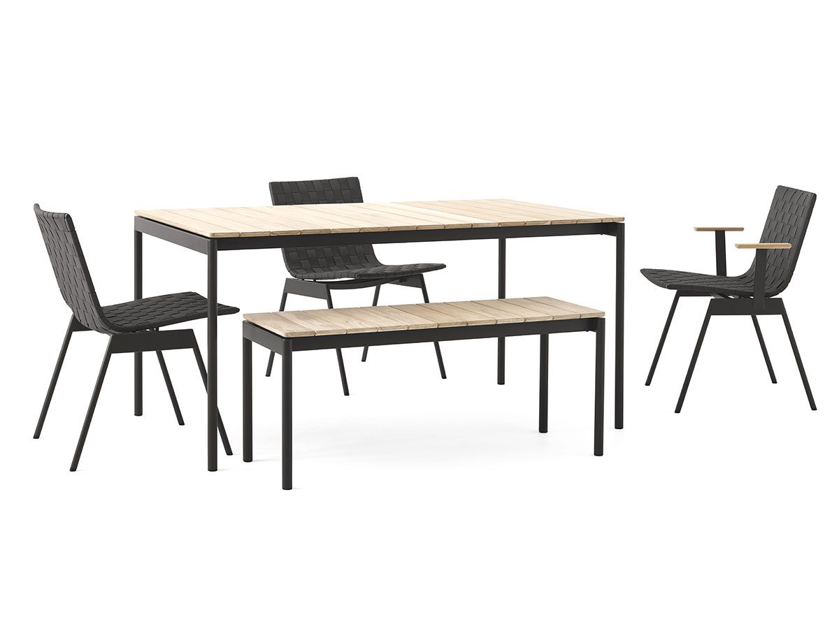 &Tradition | Ville AV27 Bench - Outdoor - Teak & Warm Black