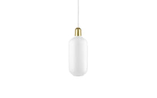 Load image into Gallery viewer, NORMANN COPENHAGEN | Amp Pendant Lamp White/Brass (Multiple Sizes)
