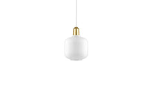 Load image into Gallery viewer, NORMANN COPENHAGEN | Amp Pendant Lamp White/Brass (Multiple Sizes)