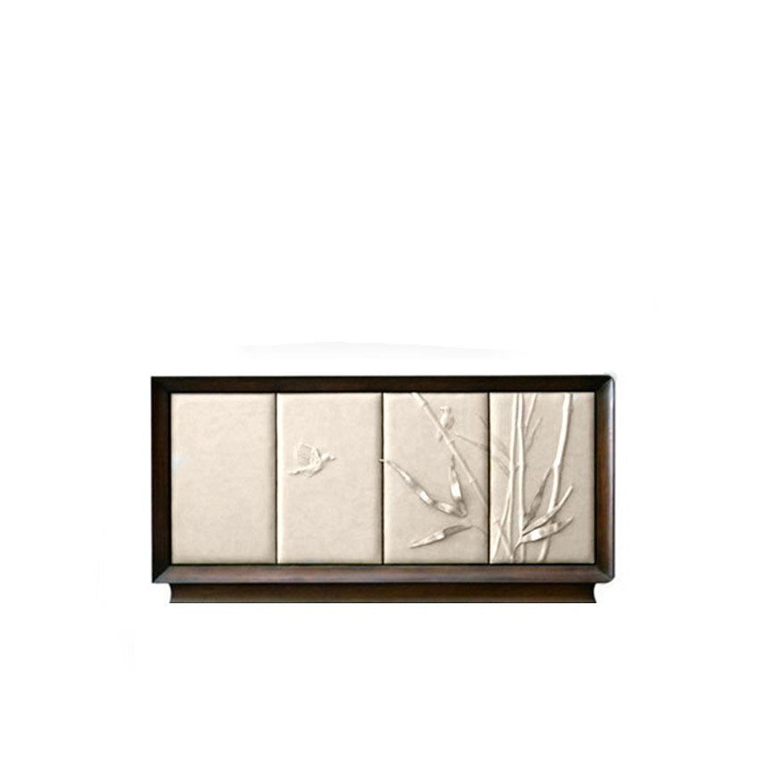 THOMAS AND GEORGE FURNITURE | Nuovo Sideboard mit handgeformtem Leder im Boo-Design