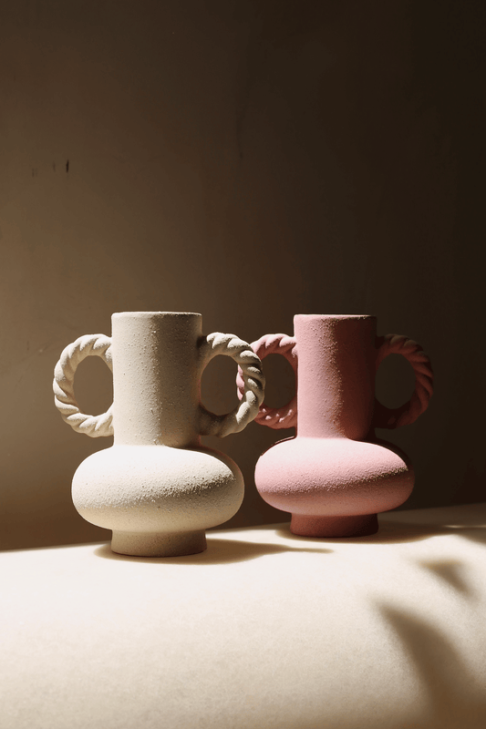 SANE | Braid Vase - Cream