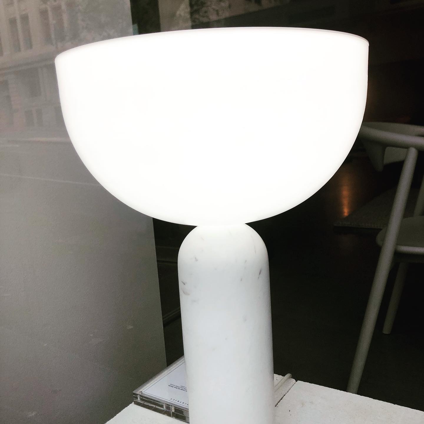 NEW WORKS | Kizu Table Lamp - White Marble, Large