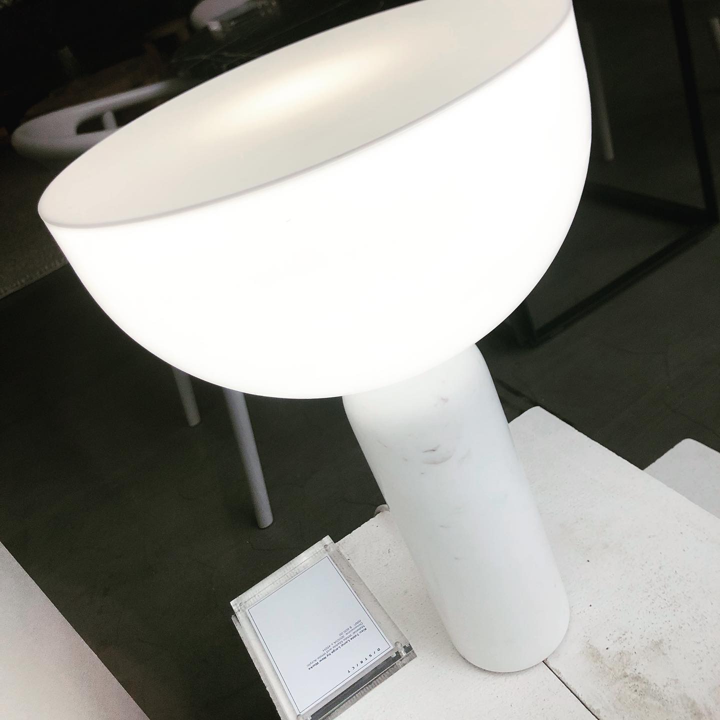 NEW WORKS | Kizu Table Lamp - White Marble, Large