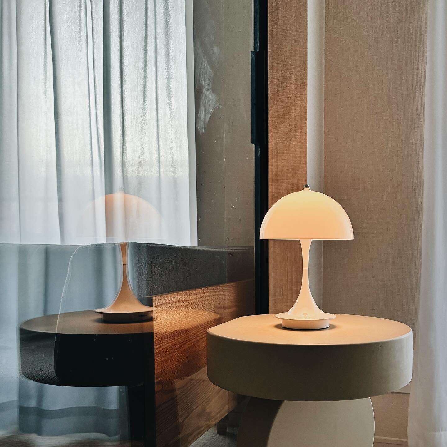 Louis Poulsen by Verner Panton 1971 | Panthella 160 Portable Table Lamp