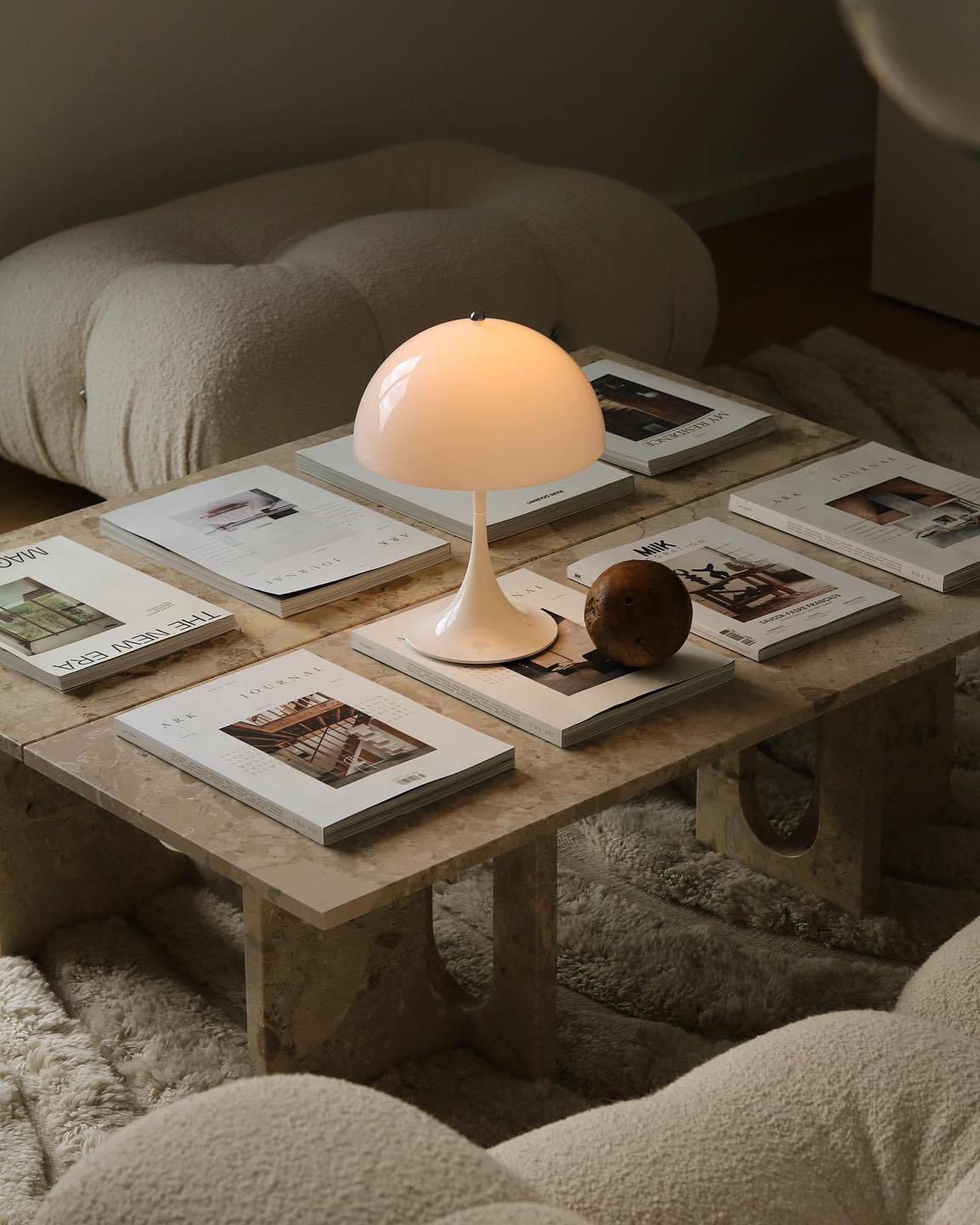 Louis Poulsen by Verner Panton 1971 | Panthella 160 Portable Table Lamp