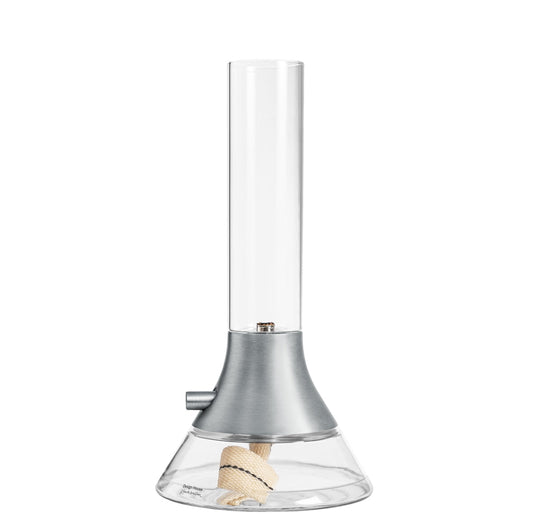 Design House Stockholm | Fyr Outdoor Oil Lamp - Matt Silver