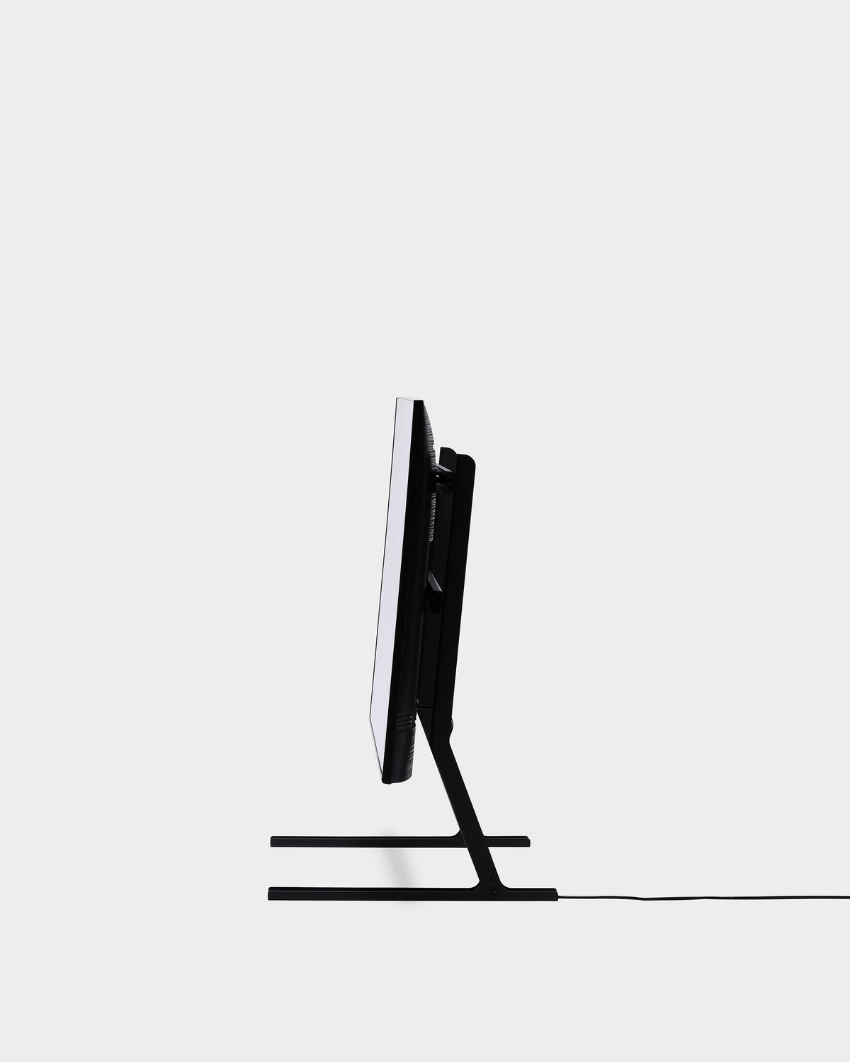 Pedestal Bendy Low TV Stand - Charcoal
