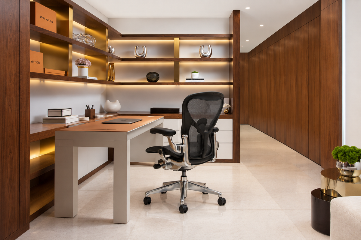 Herman Miller | Aeron Chair with Onyx Frame with Polished Aluminum Base