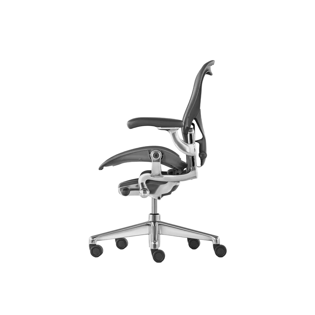 Herman Miller | Aeron Chair with Carbon Frame with Polished Aluminum Base