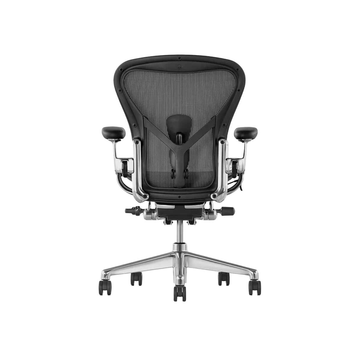 Herman Miller | Aeron Chair - Graphite Frame with Polished Aluminum Base