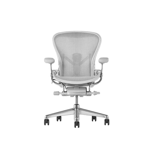 Herman Miller | Aeron Chair with Mineral Frame with Polished Aluminum Base