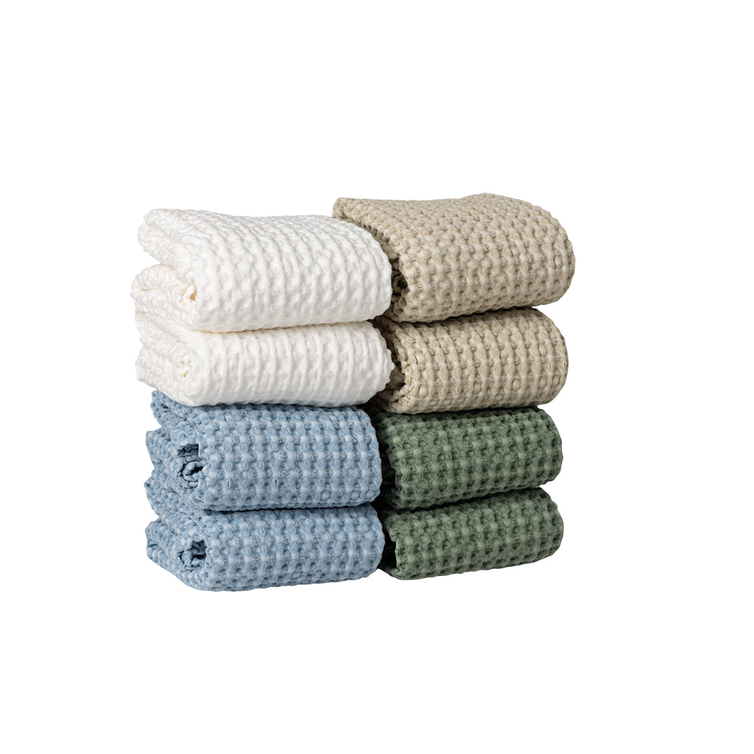 MODERNISM | Waffle Knit Hand Towel Set Of 2 - 100% Cotton - 70 x 50cm