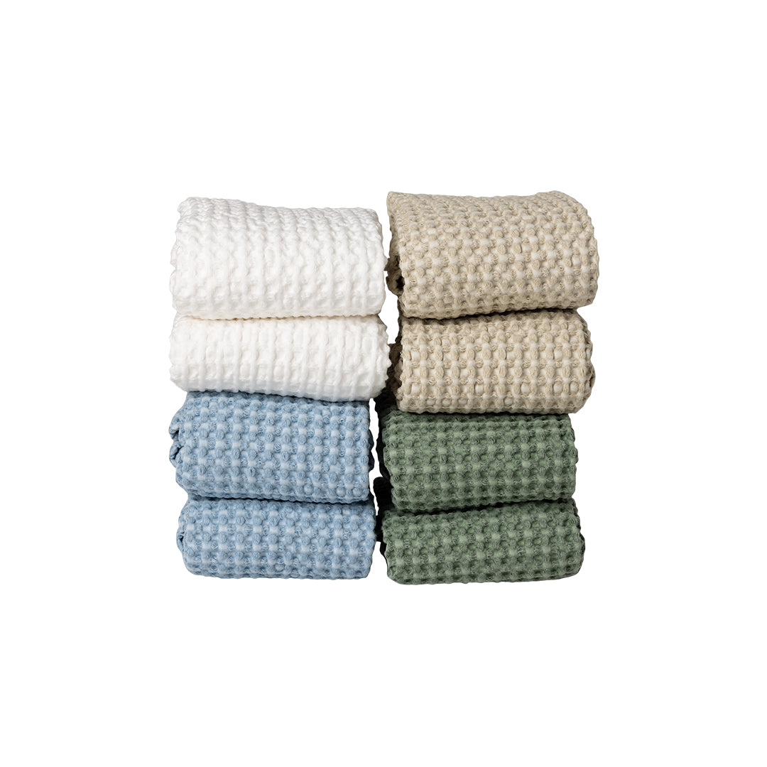 MODERNISM | Waffle Knit Hand Towel Set Of 2 - 100% Cotton - 70 x 50cm
