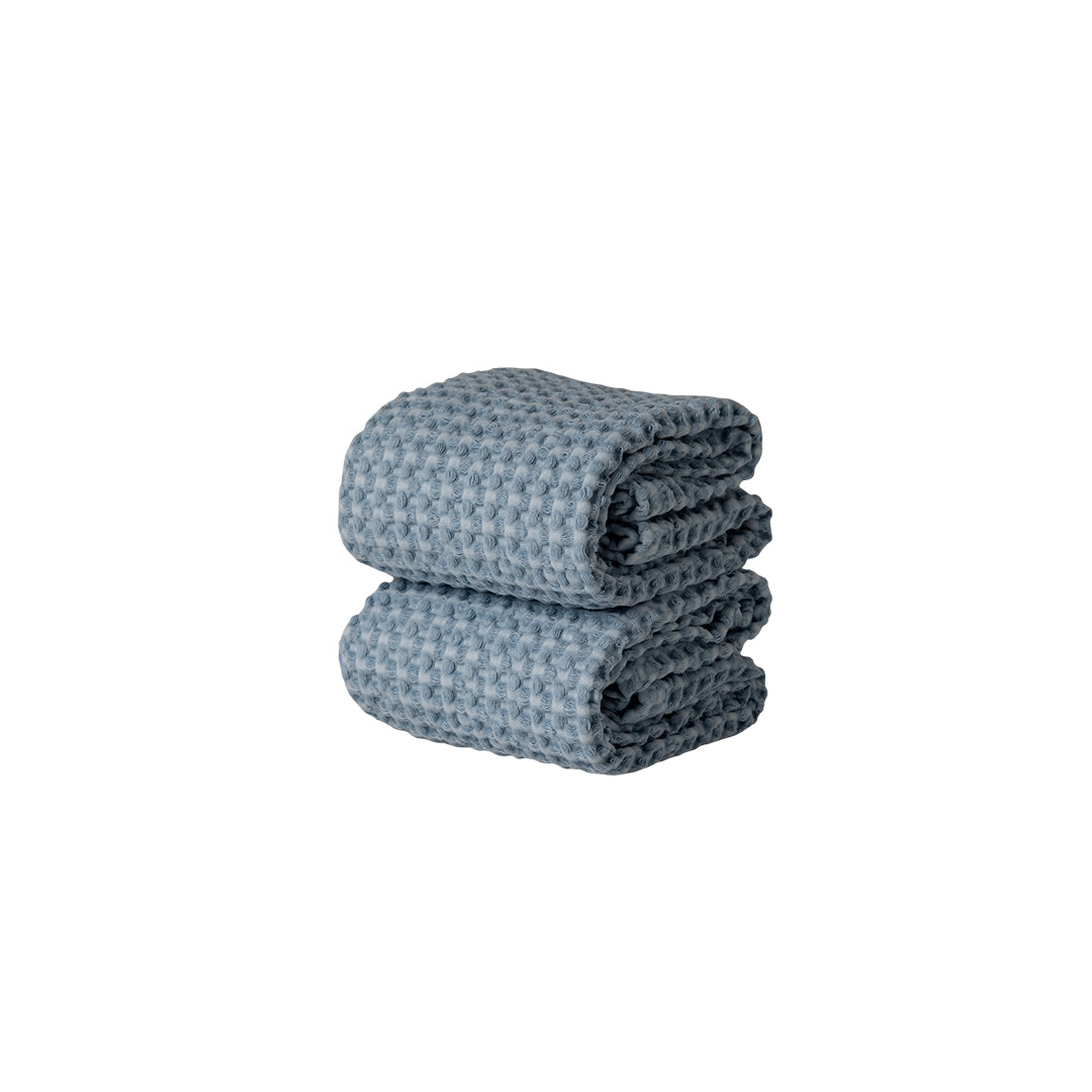 MODERNISM | Waffle Knit Hand Towel Set Of 2 - 100% Cotton - 70 x 50cm
