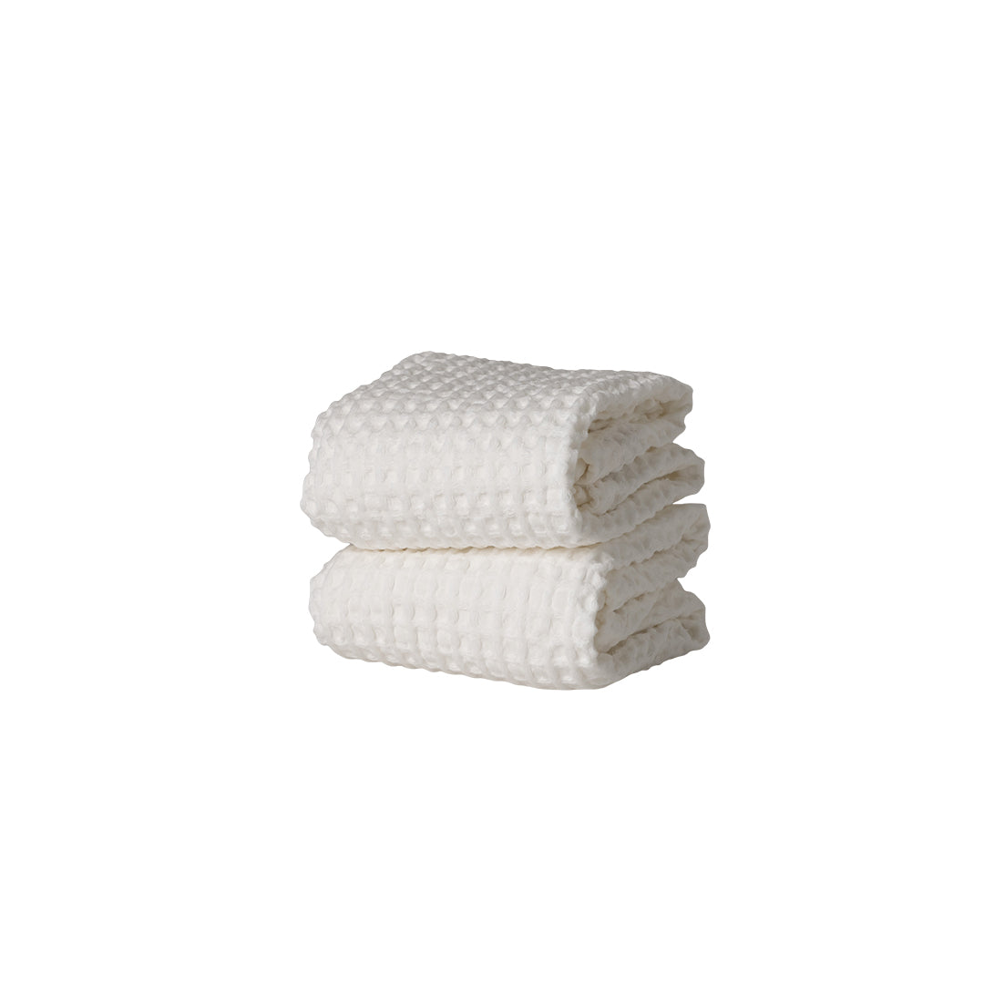 MODERNISM | Waffle Knit Hand Towel Set Of 2 - 100% Cotton - 70 x 50cm