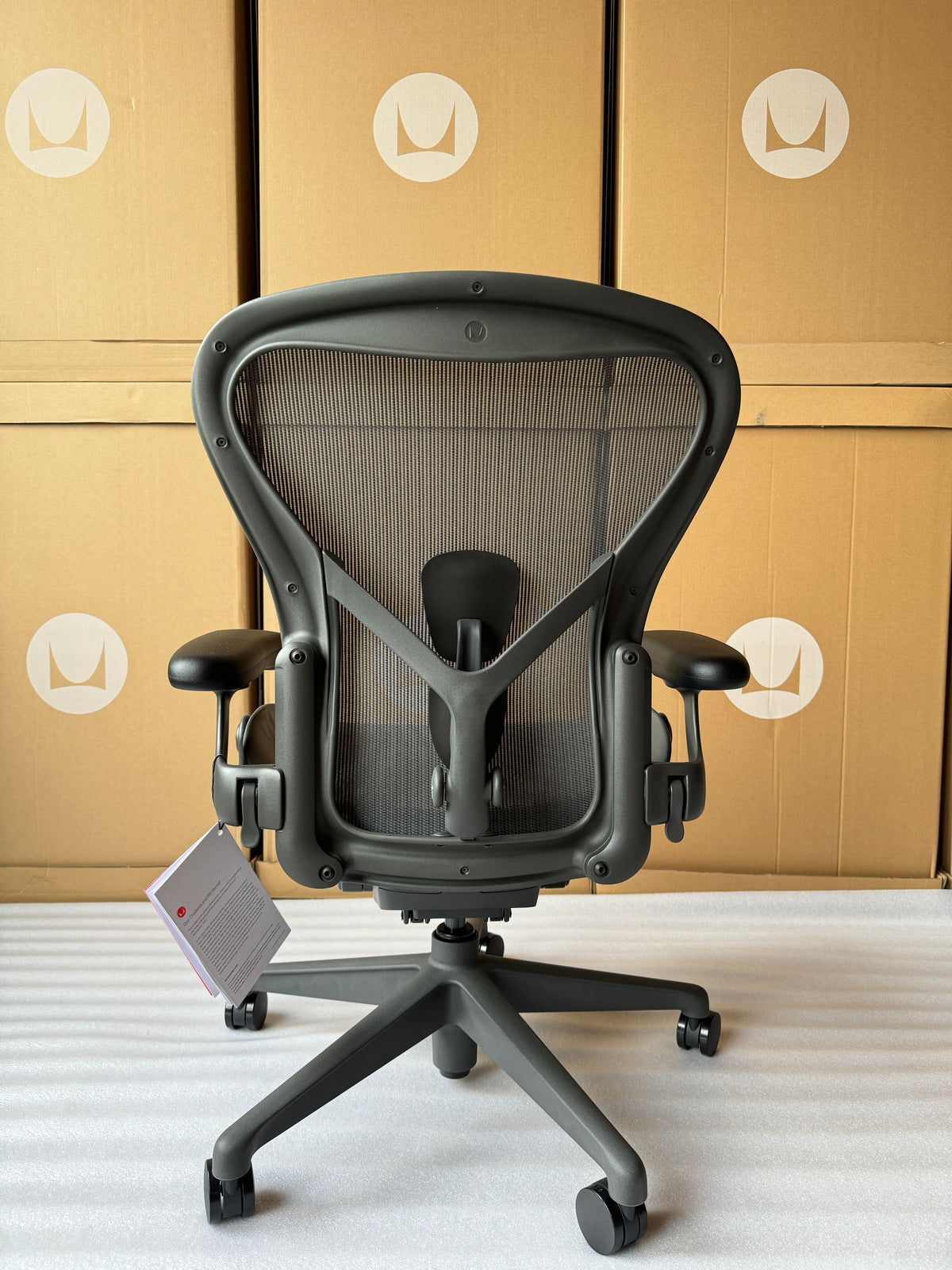 Herman Miller | Aeron Chair With Graphite Frame with Graphite Base