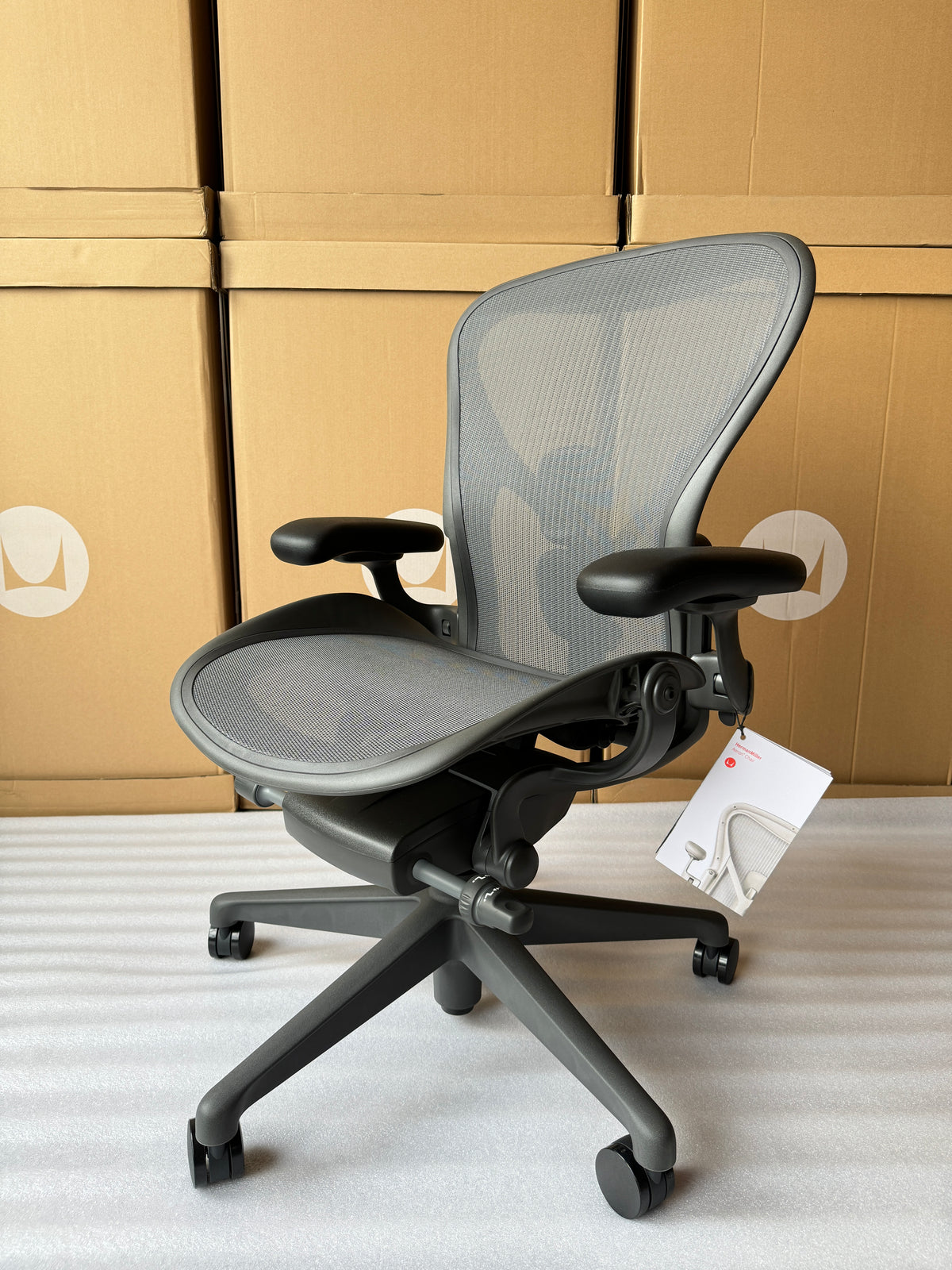 Herman Miller | Aeron Chair With Graphite Frame with Graphite Base