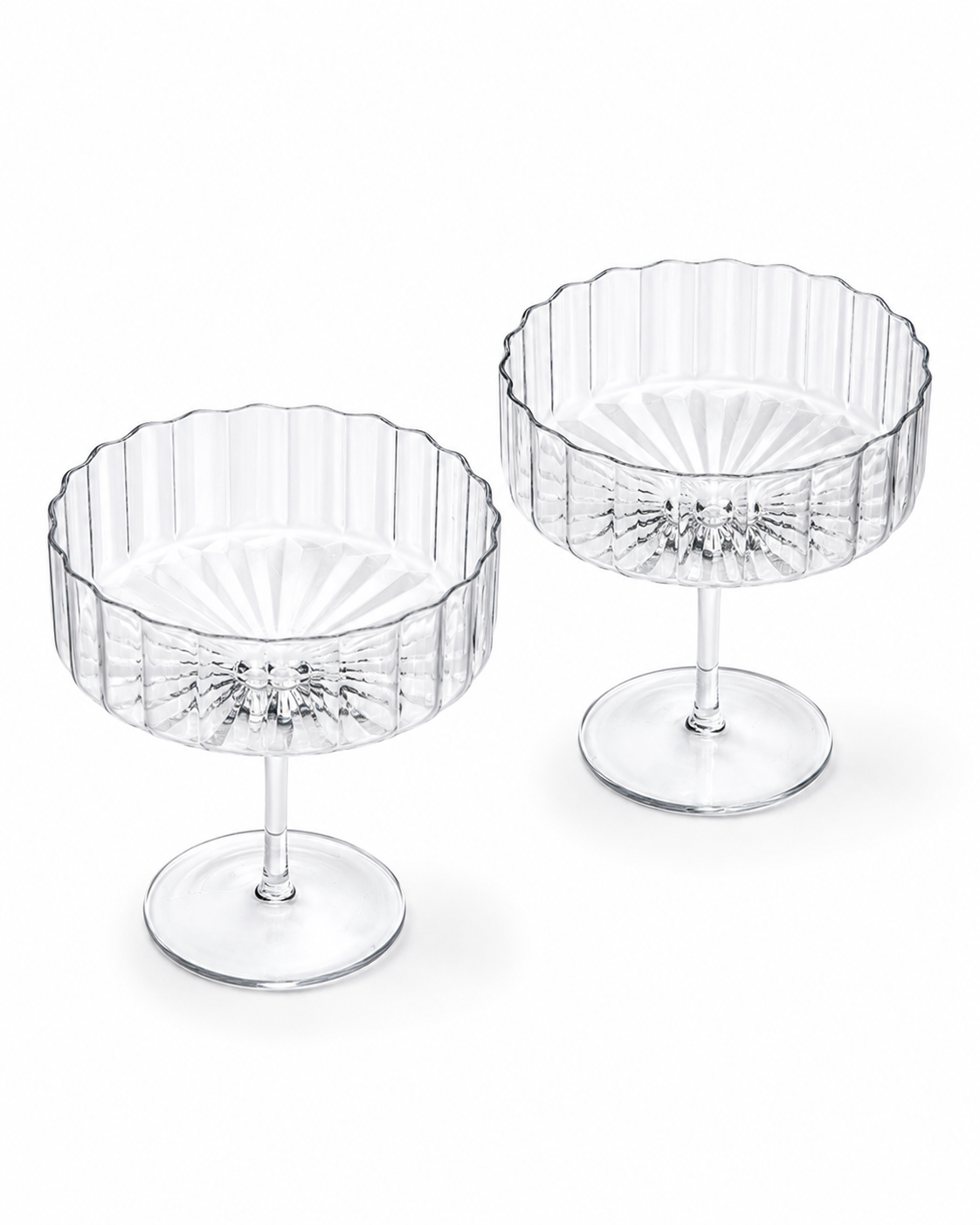 MODERNISM x Lara K | Cullinan Crystal Champagne Coupe Glasses (Set Of 2)