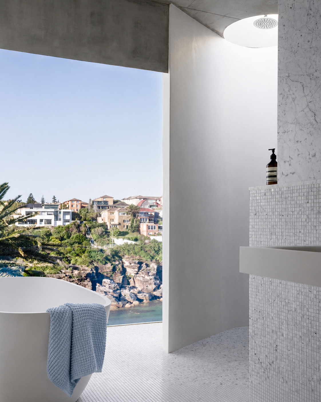 MODERNISM | Waffle Knit Bath Towel - 100% Cotton -  70 x 140cm