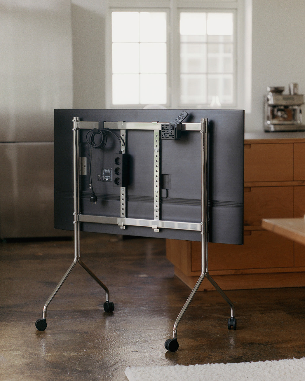 Pedestal Moon TV Stand - Oat
