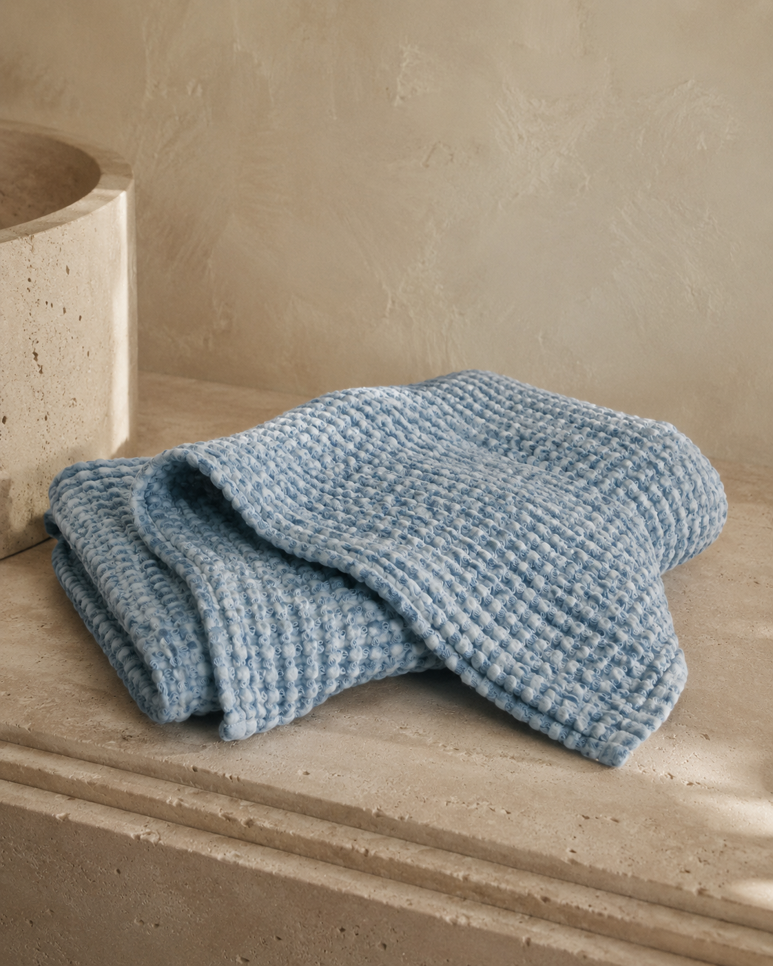 MODERNISM | Waffle Knit Bath Towel - 100% Cotton -  70 x 140cm