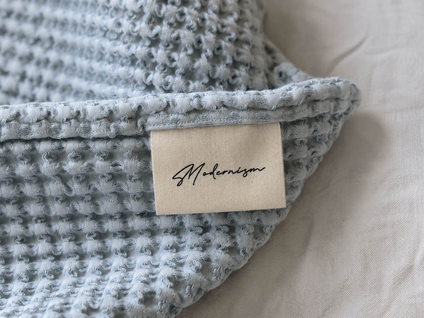 MODERNISM | Waffle Knit Hand Towel Set Of 2 - 100% Cotton - 70 x 50cm