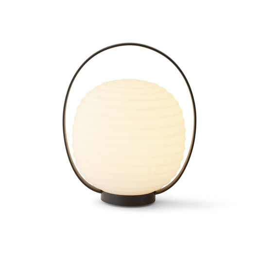 NEW WORKS | Lantern Portable Table Lamp - Frosted White Opal Glass