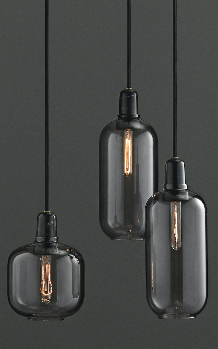 NORMANN COPENHAGEN | Amp Lamp - Smoke/Black - Large