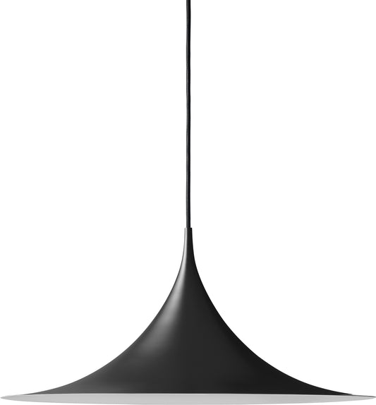 GUBI | Semi Pendant - Medium, 47cm - Black Semi Matt