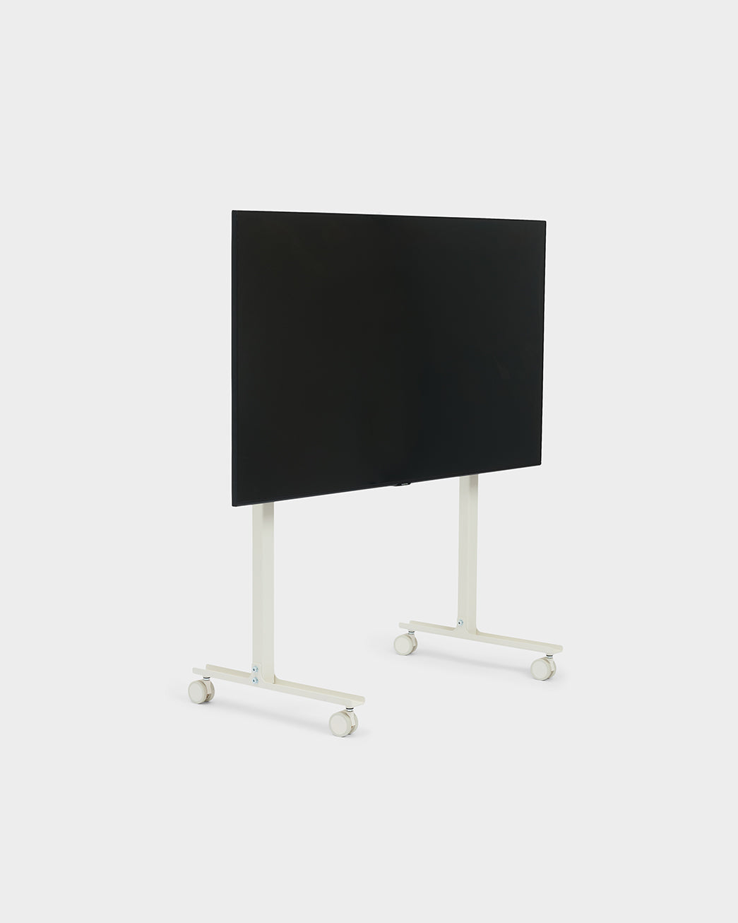 Pedestal Straight Rollin' TV Stand - Pearl