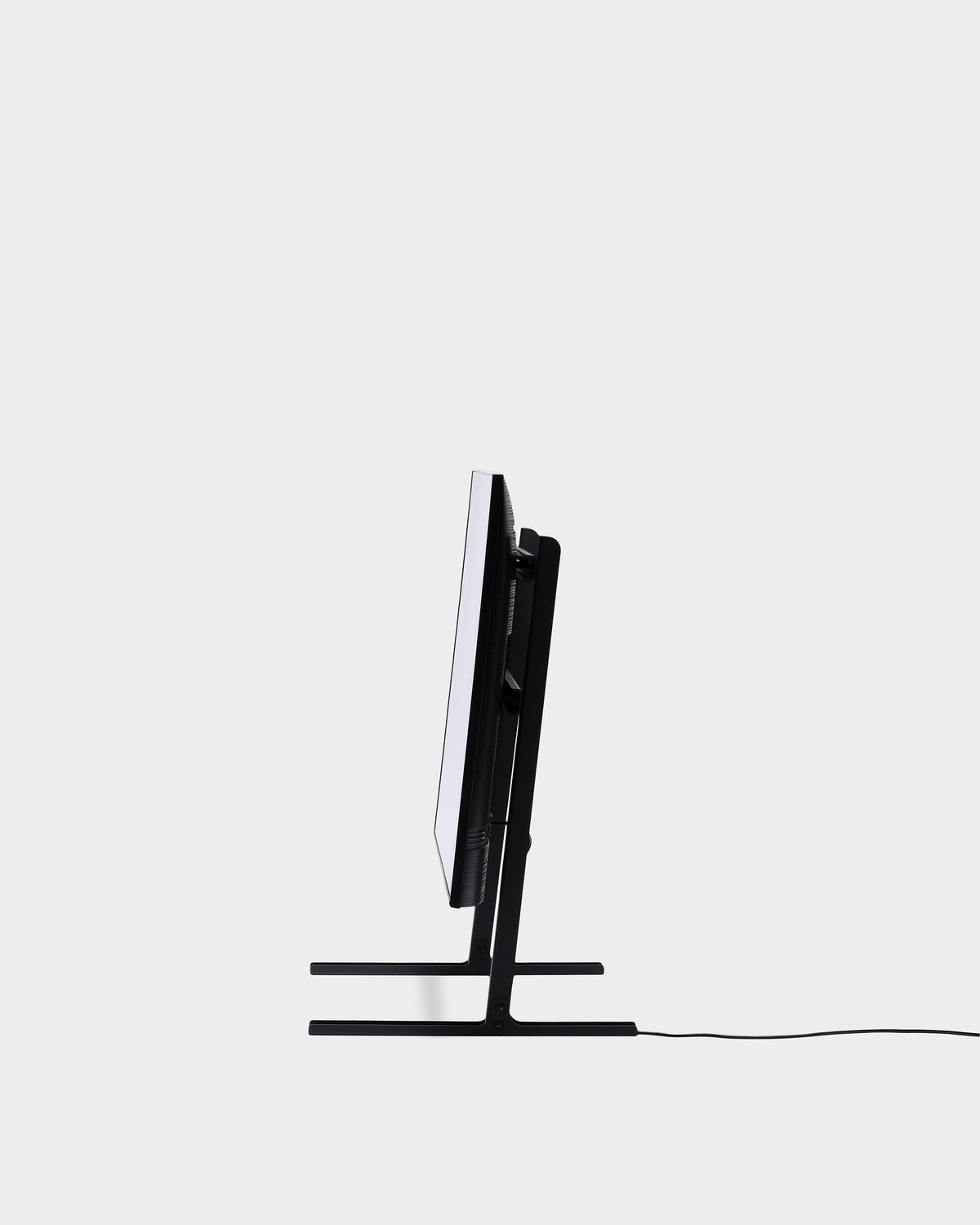 Pedestal Tilted TV Stand - Charcoal