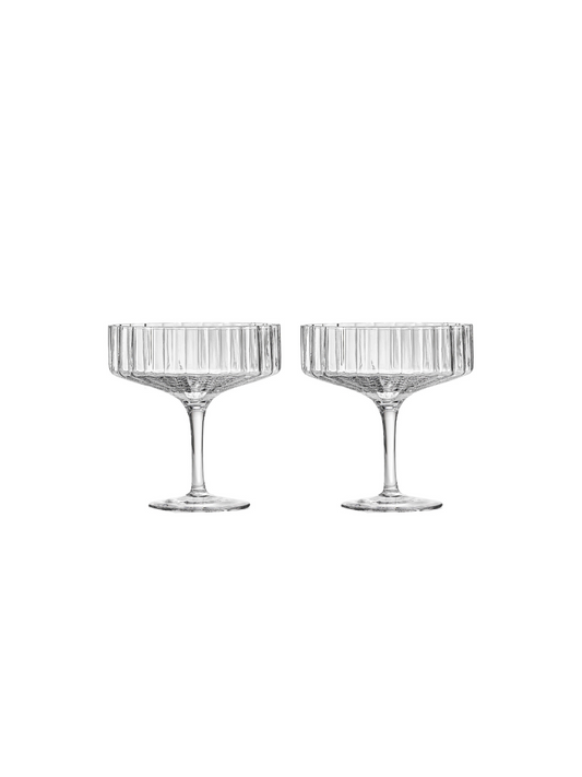 MODERNISM x Lara K | Cullinan Crystal Champagne Coupe Glasses (Set Of 2)