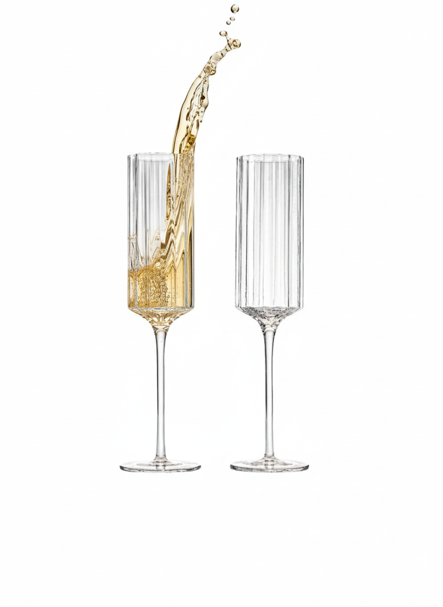MODERNISM x Lara K | Cullinan Crystal Champagne Flute Glasses (Set Of 2)