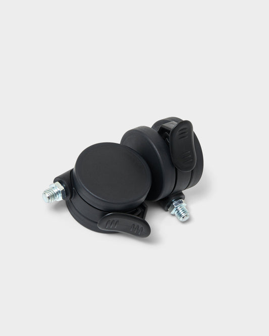 Pedestal Wheels with Brakes - Charcoal