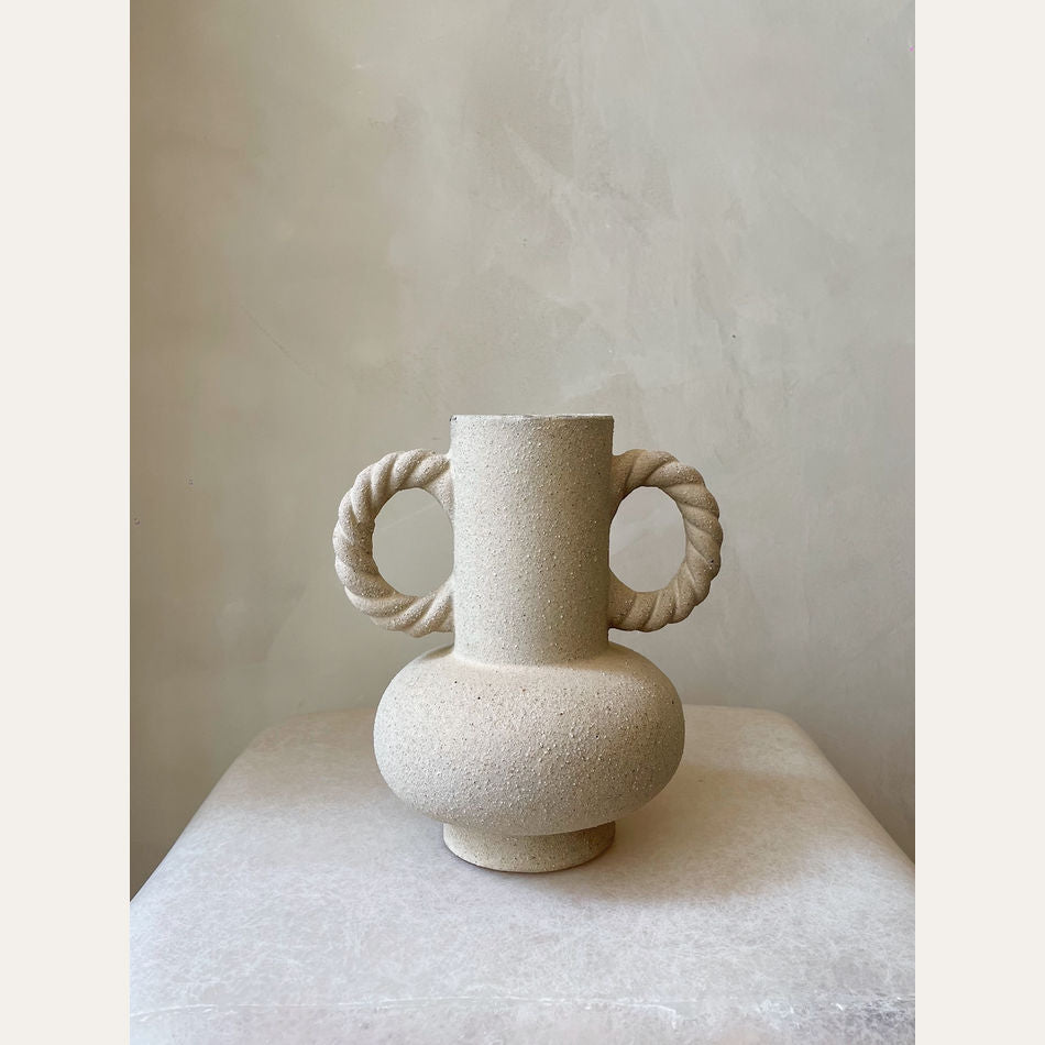 SANE | Braid Vase - Cream