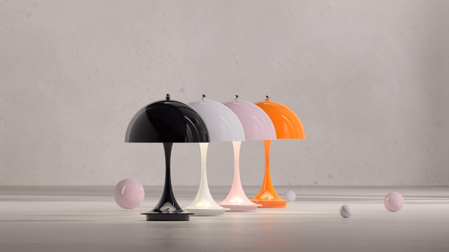 Louis Poulsen by Verner Panton 1971 | Panthella 160 Portable Table Lamp
