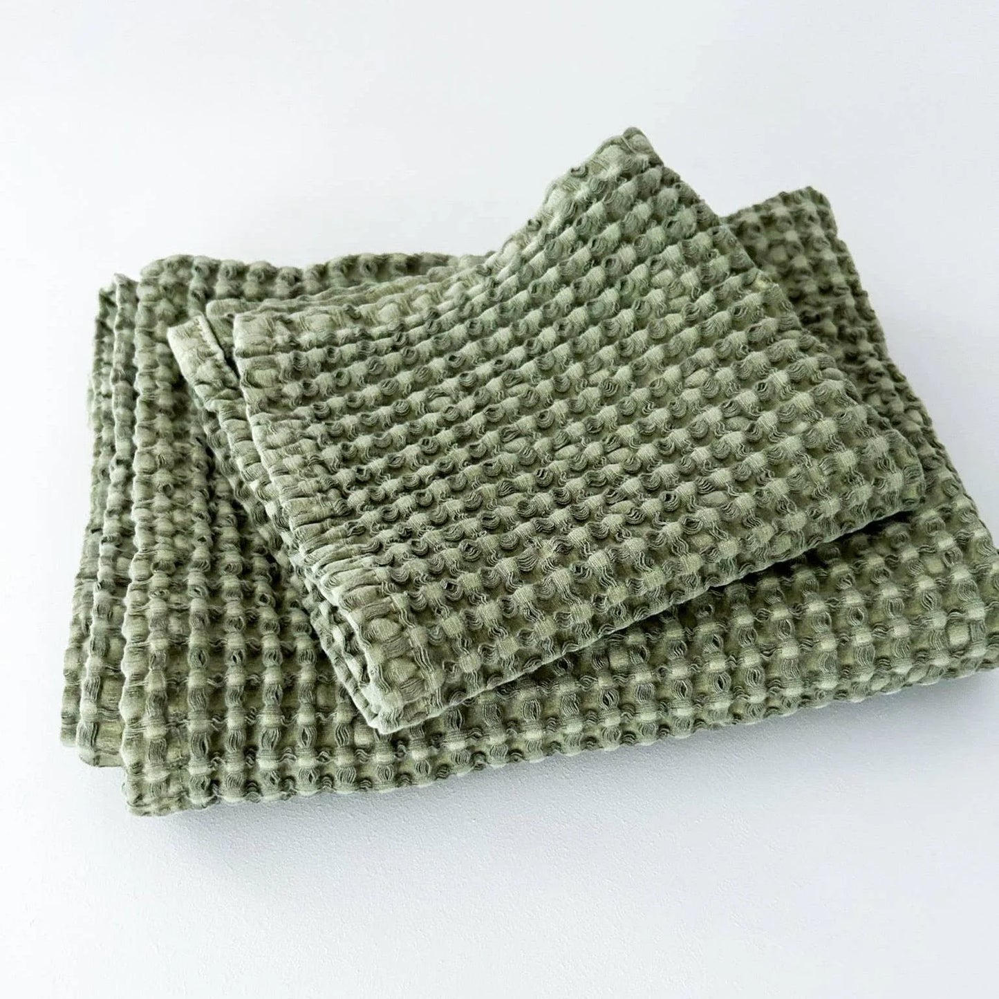 MODERNISM | Waffle Knit Hand Towel Set Of 2 - 100% Cotton - 70 x 50cm