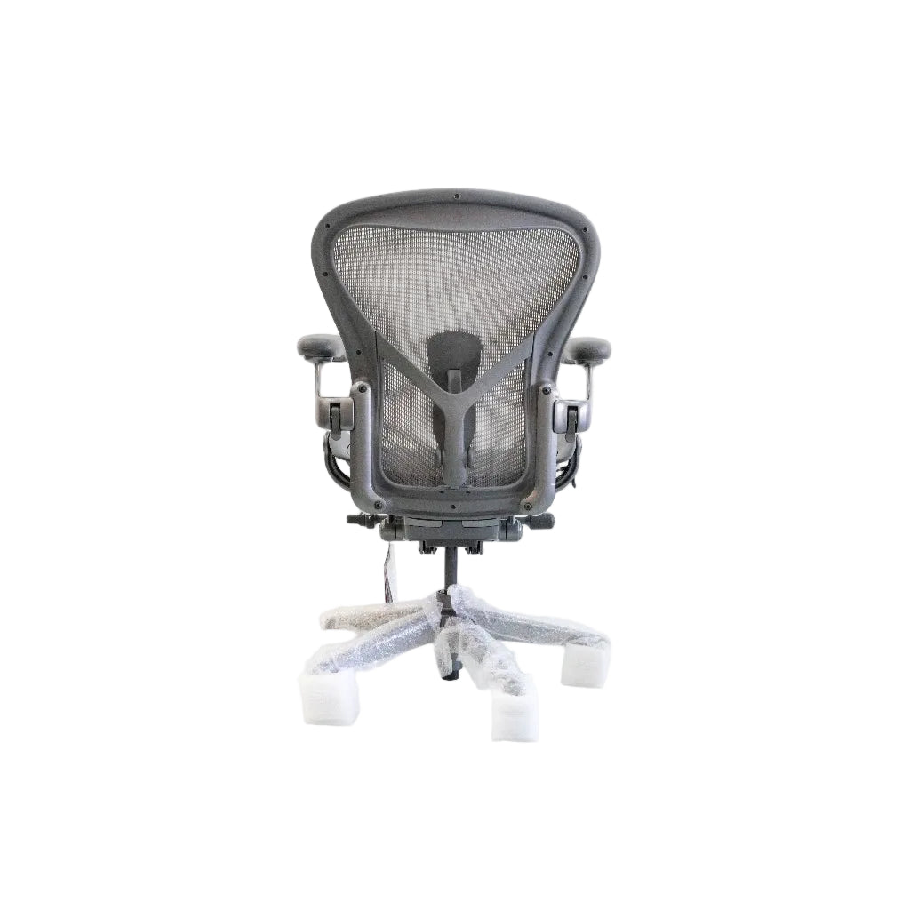 Herman Miller | Aeron Chair with Carbon Frame with Satin Carbon Aluminum Base