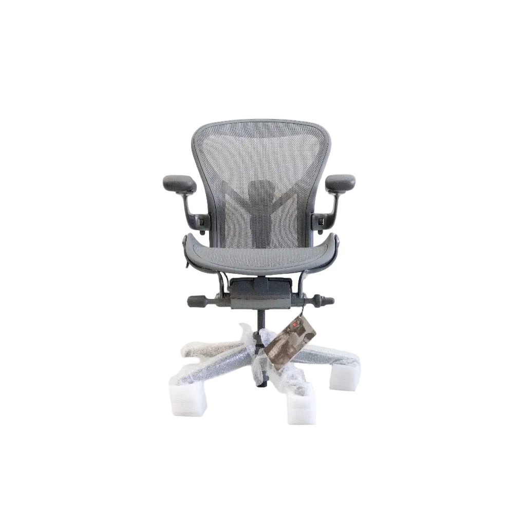 Herman Miller | Aeron Chair with Carbon Frame with Satin Carbon Aluminum Base