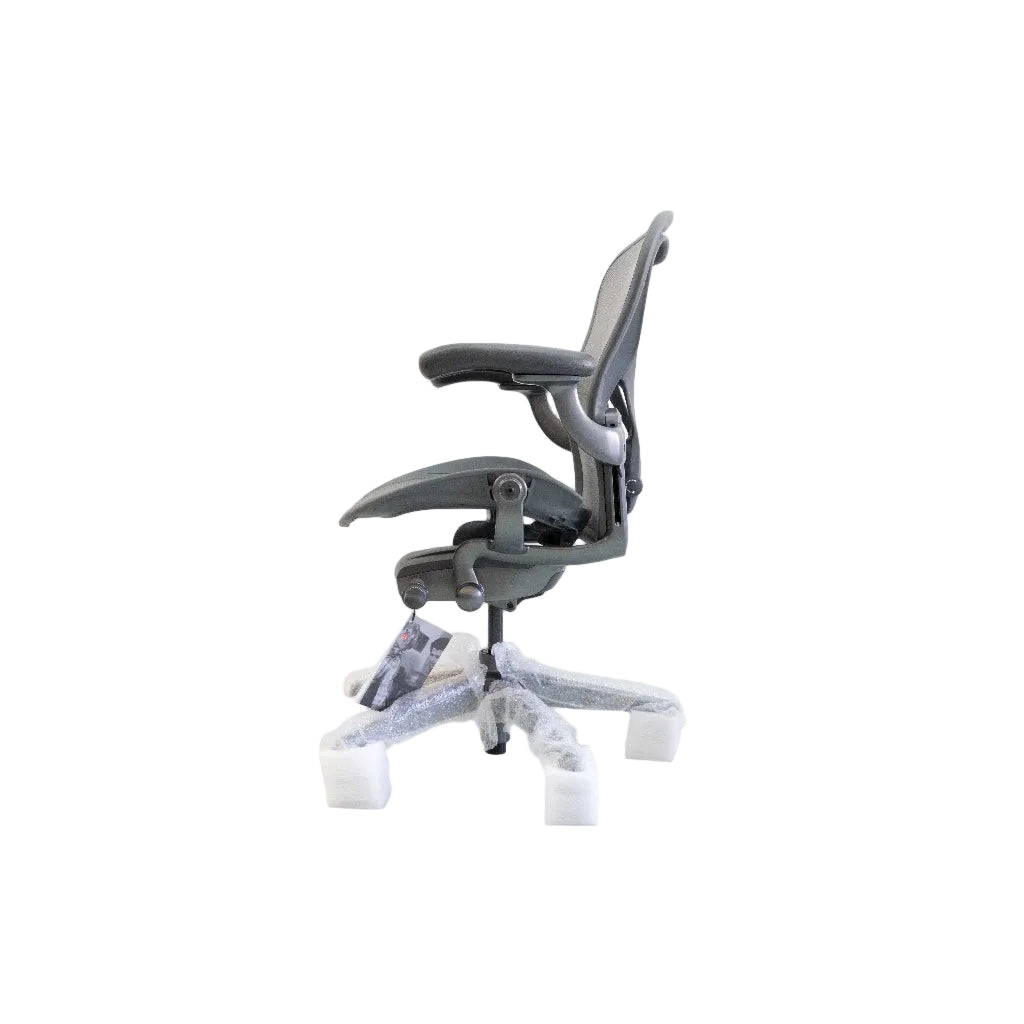 Herman Miller | Aeron Chair with Carbon Frame with Satin Carbon Aluminum Base