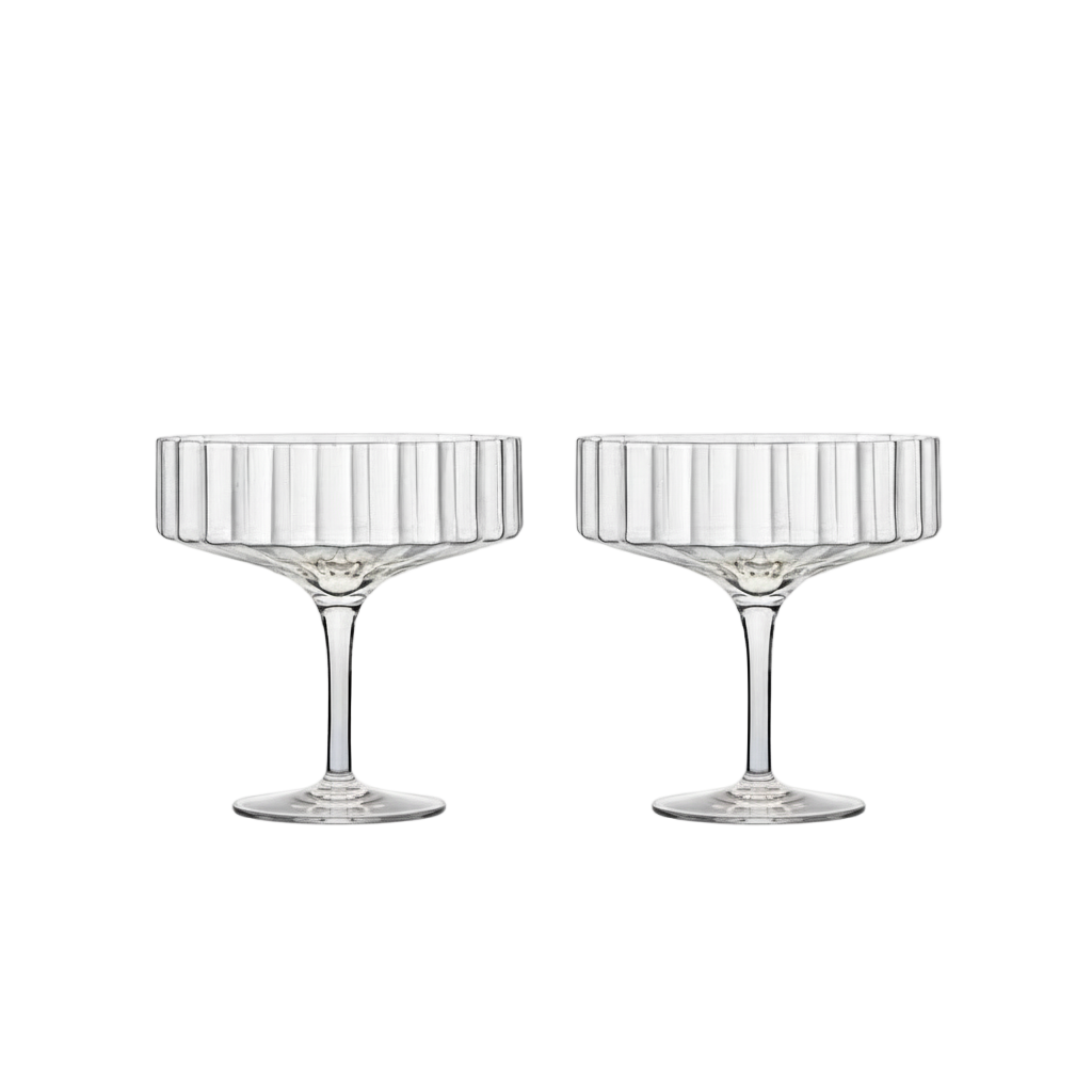 MODERNISM | Verres coupés à champagne en cristal Cullinan