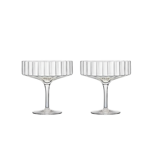MODERNISM x Lara K | Cullinan Crystal Champagne Saucer Glasses (Set Of 2)