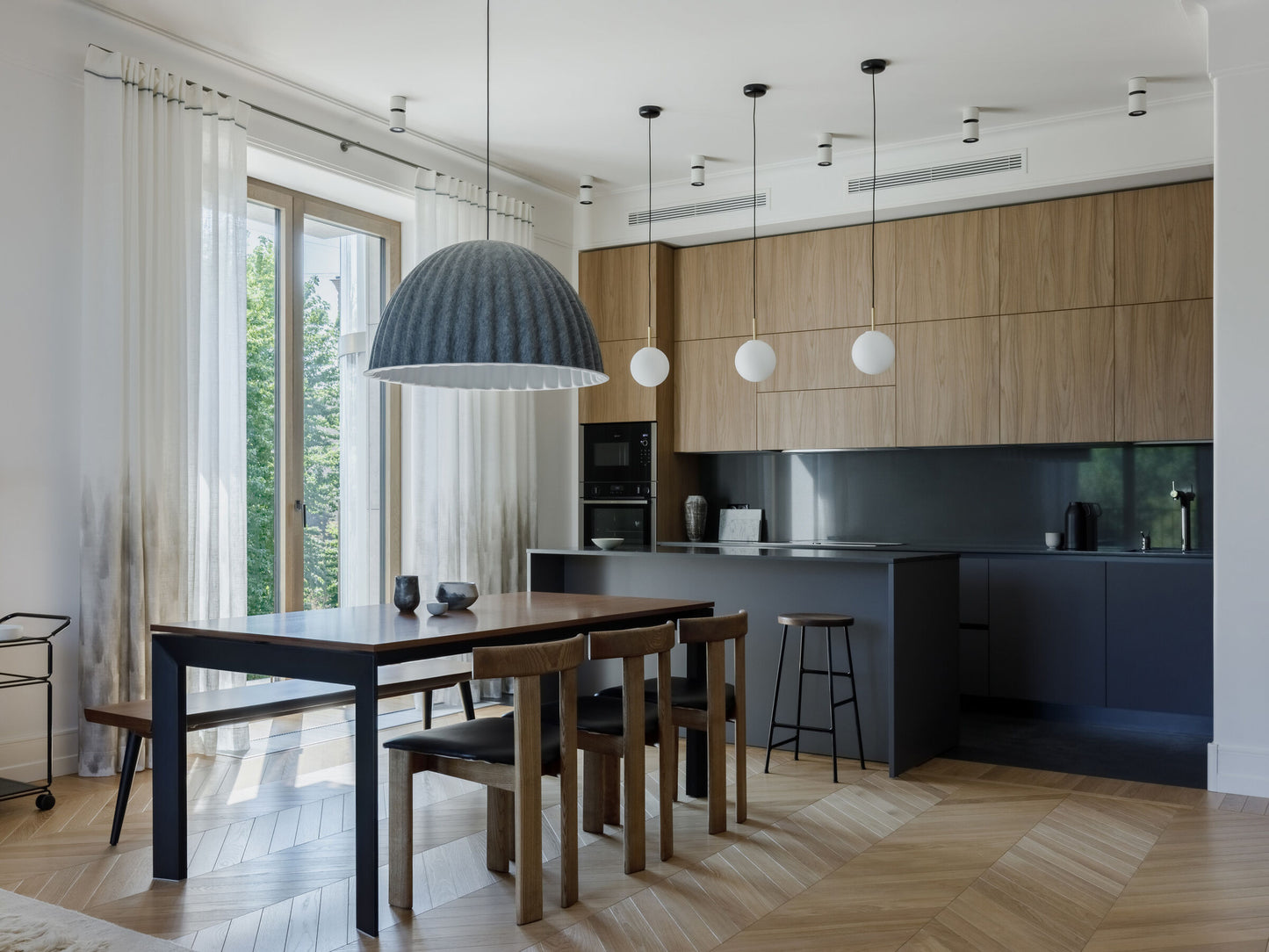 MUUTO | Under The Bell Pendant Lamp - Large - Grey 55cm by Iskos Berlin