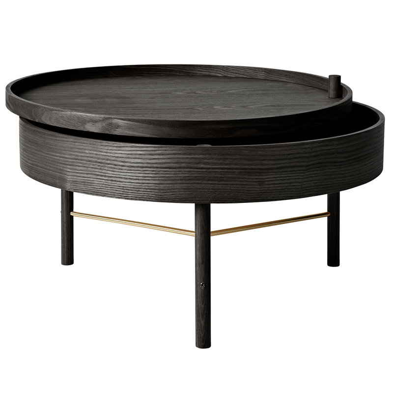 Audo Copenhagen | Turning Table - Black Ash / Brass