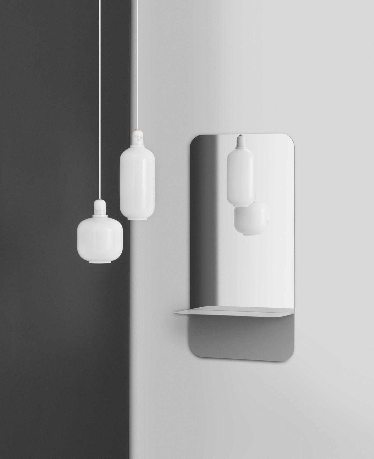 NORMANN COPENHAGEN | Amp Pendant Lamp - White (Multiple Sizes)