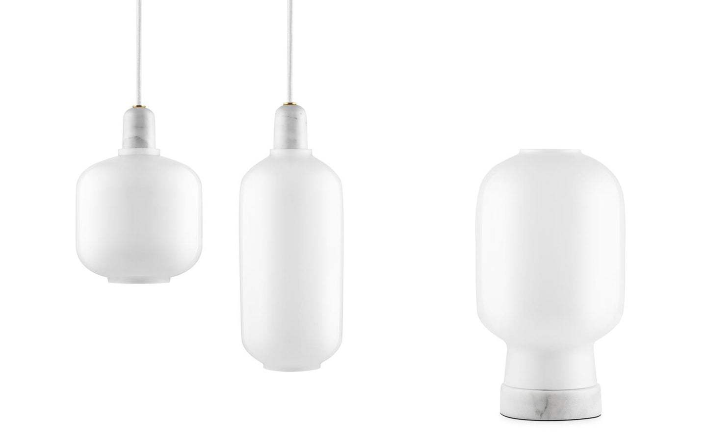 NORMANN COPENHAGEN | Amp Pendant Lamp - White (Multiple Sizes)